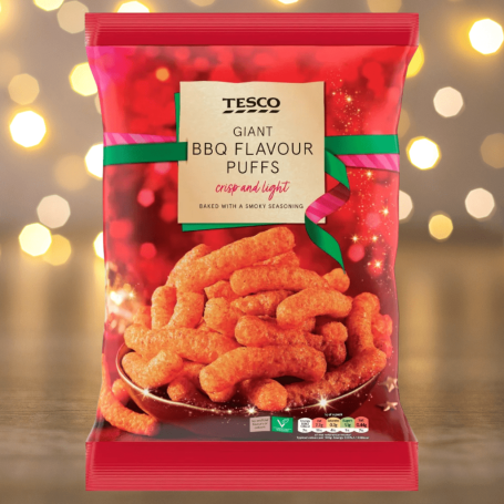 Tesco Vegan BBQ Flavour Puffs