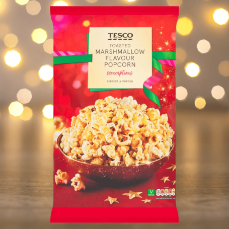 Tesco Vegan Toasted Marshmallow Flavour Popcorn